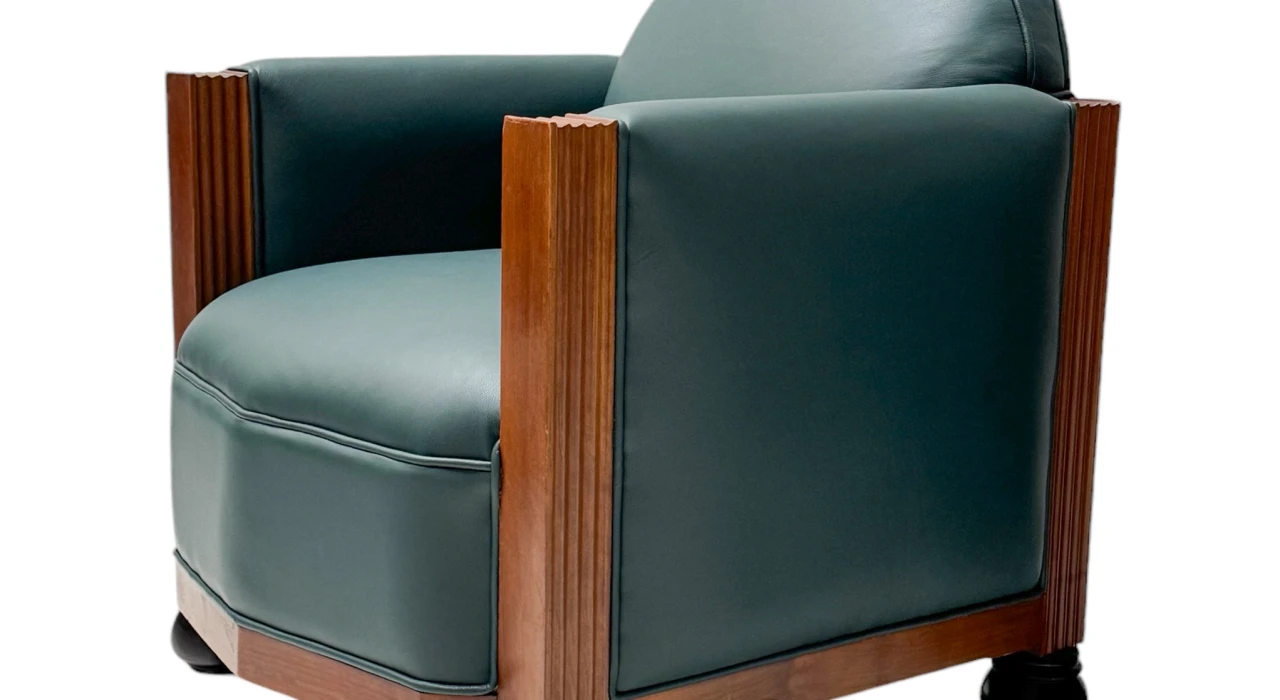 Two Art Deco Amsterdamse School Lounge Chairs by Fa. Drilling Amsterdam, 1920s